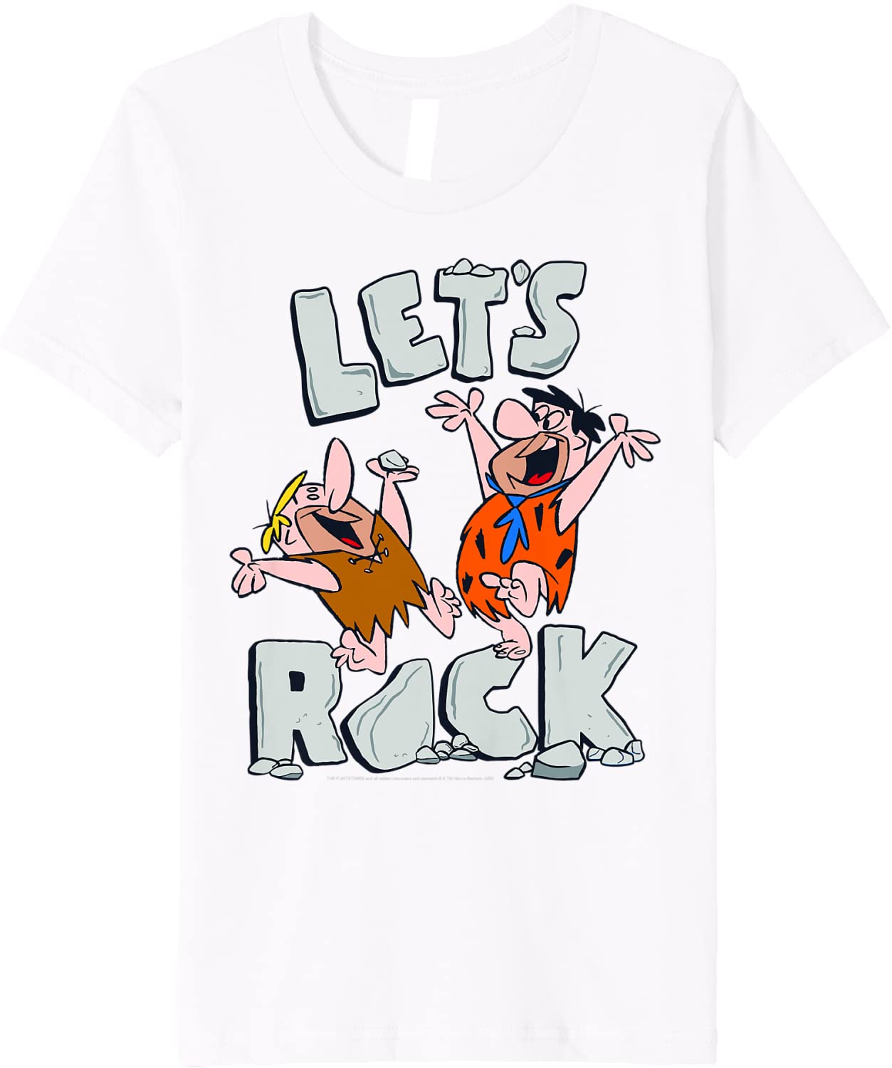 Flintstones-Mens T Shirt Dj Turntable-retro Style-Print 100% Cotton-Graphic Tee