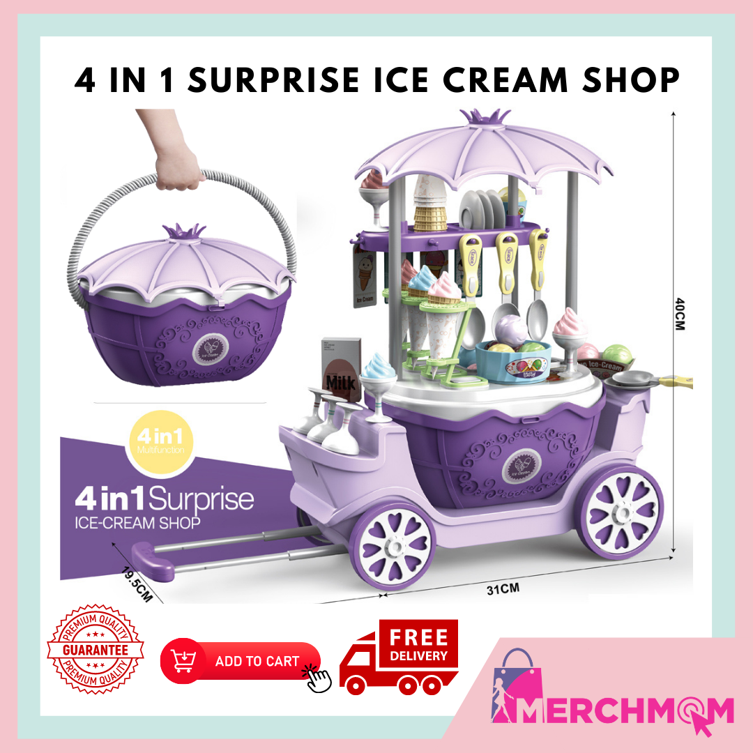 Merchmom. 4 in 1 Surprise Ice Cream Shop Ice Cream Shop Ice Cream