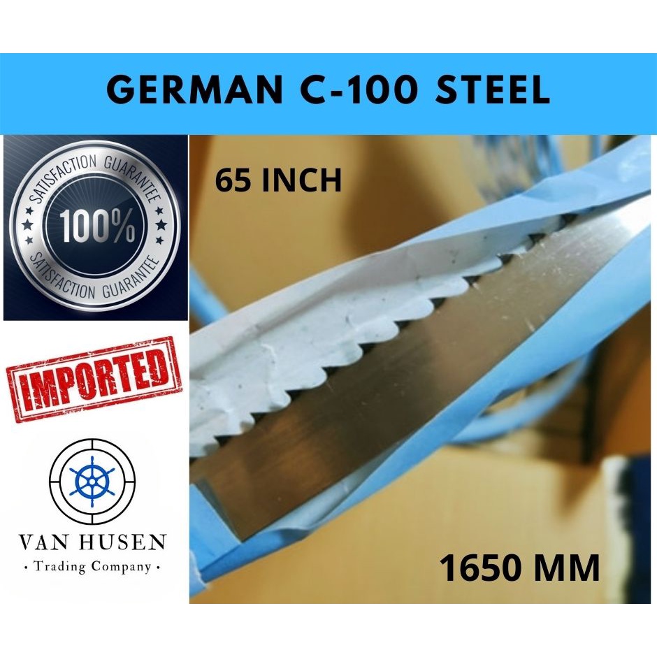 Bonesaw blade 65 inch German c100 steel meat cutting blade original