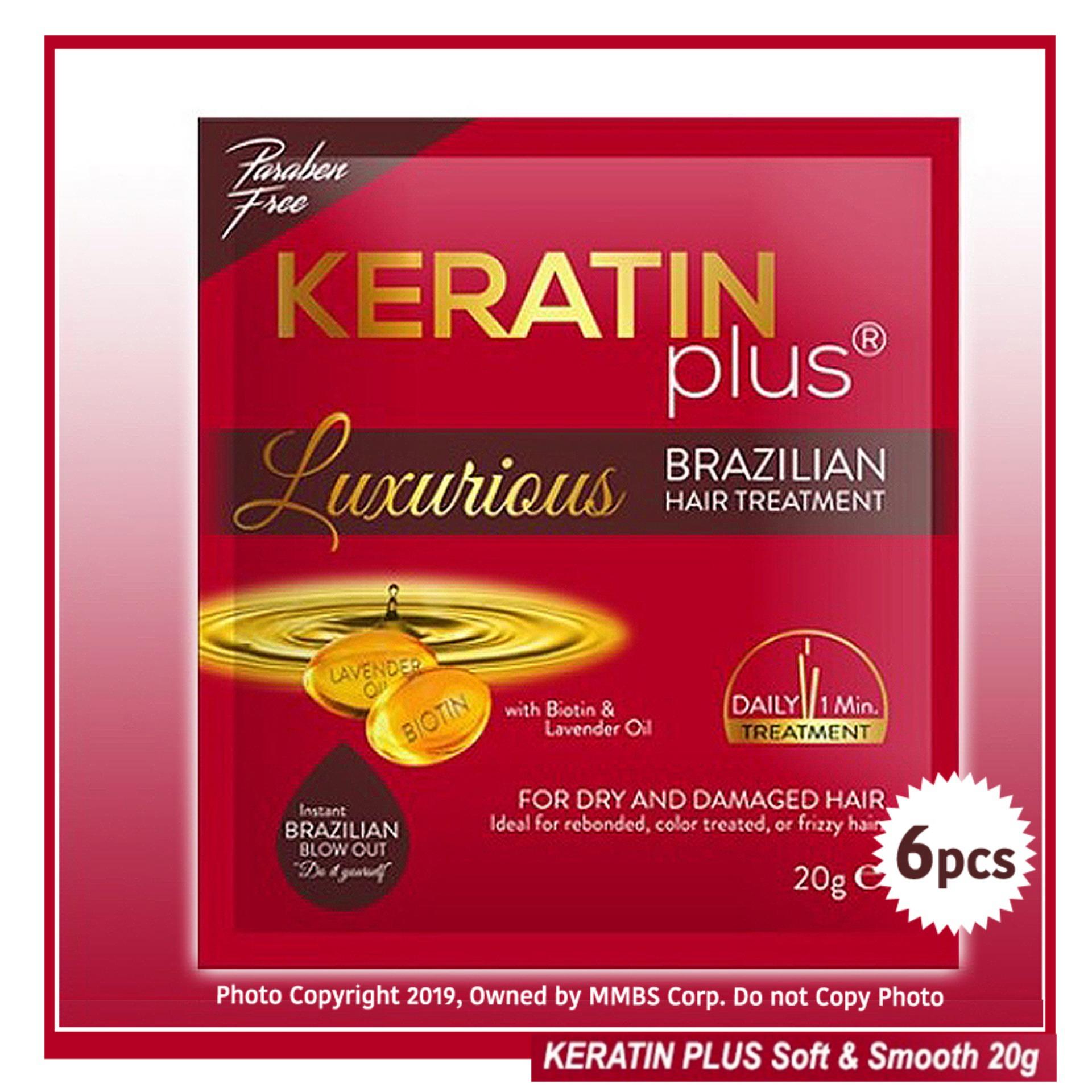 Keratin Plus Luxurious Brazilian Hair Treatment with Biotin and Lavender  Oil 20g 6 pcs | Lazada PH