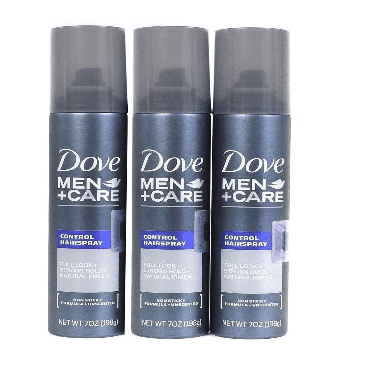 Dove Men Care 7oz Control Spray Full Look Strong Hold Natural Finish  Unscented (Pack Of 3) | Lazada PH