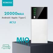 Romo KC12 20000mAh Powerbank (White/Black)