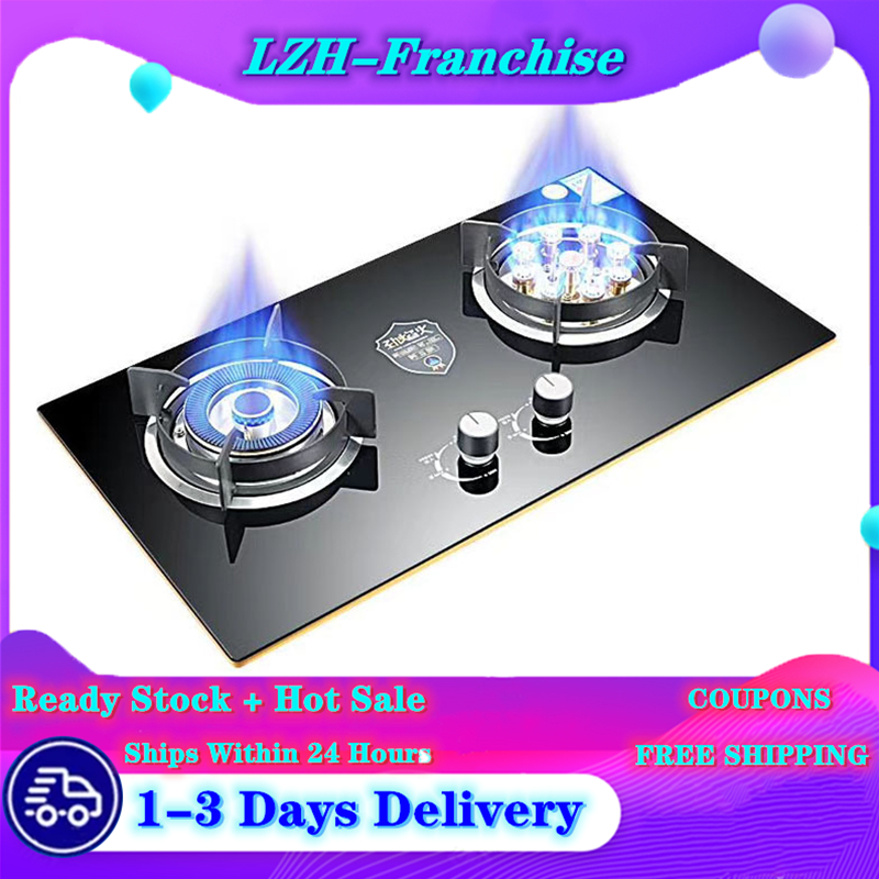 Gas Stove Dual Stove Household Gas Stove Recessed Desktop Dual Use LPG