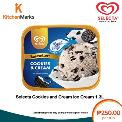 Selecta Cookies and Cream Ice Cream 1.3L