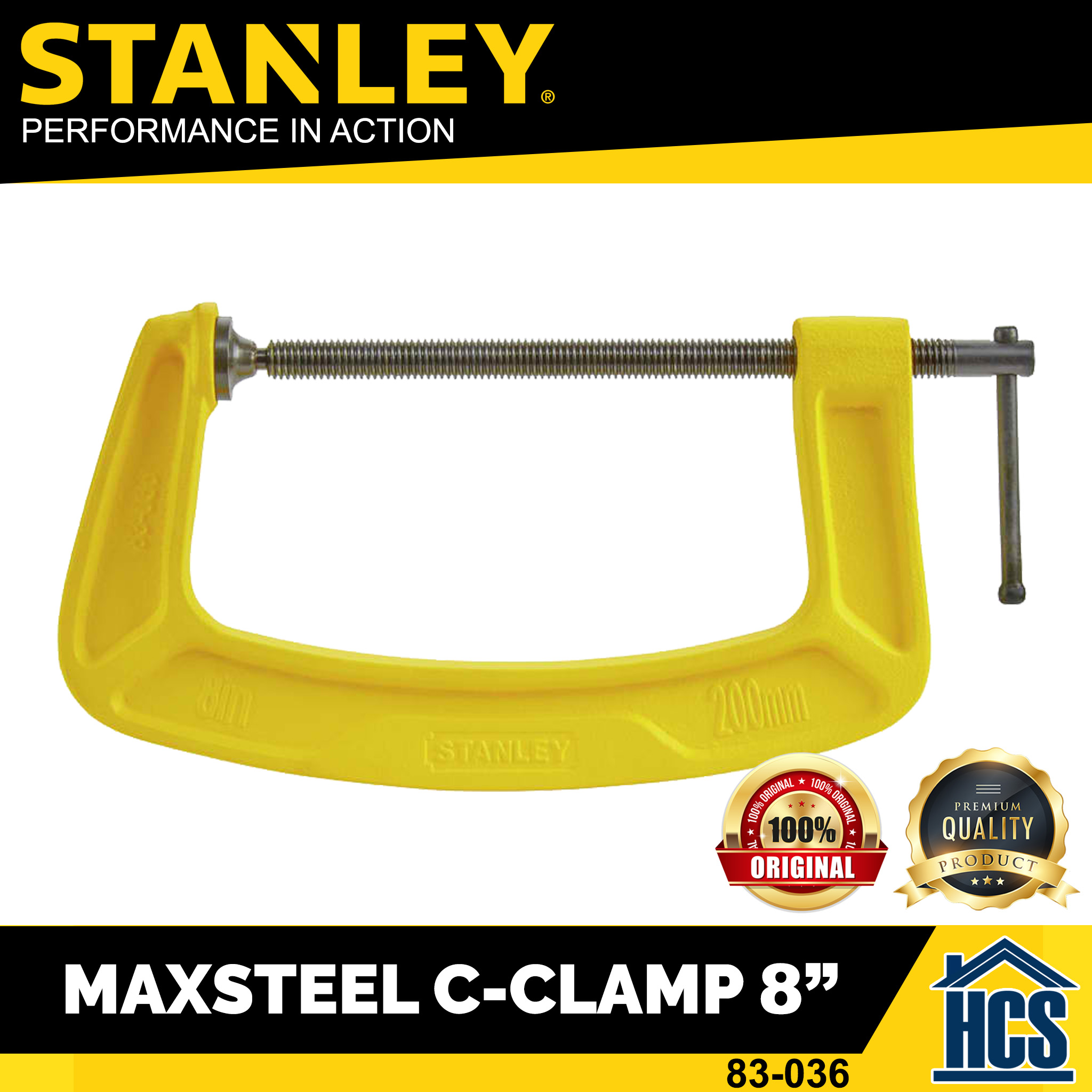 Stanley Maxsteel CClamp 8 Inch (83036) Lazada PH
