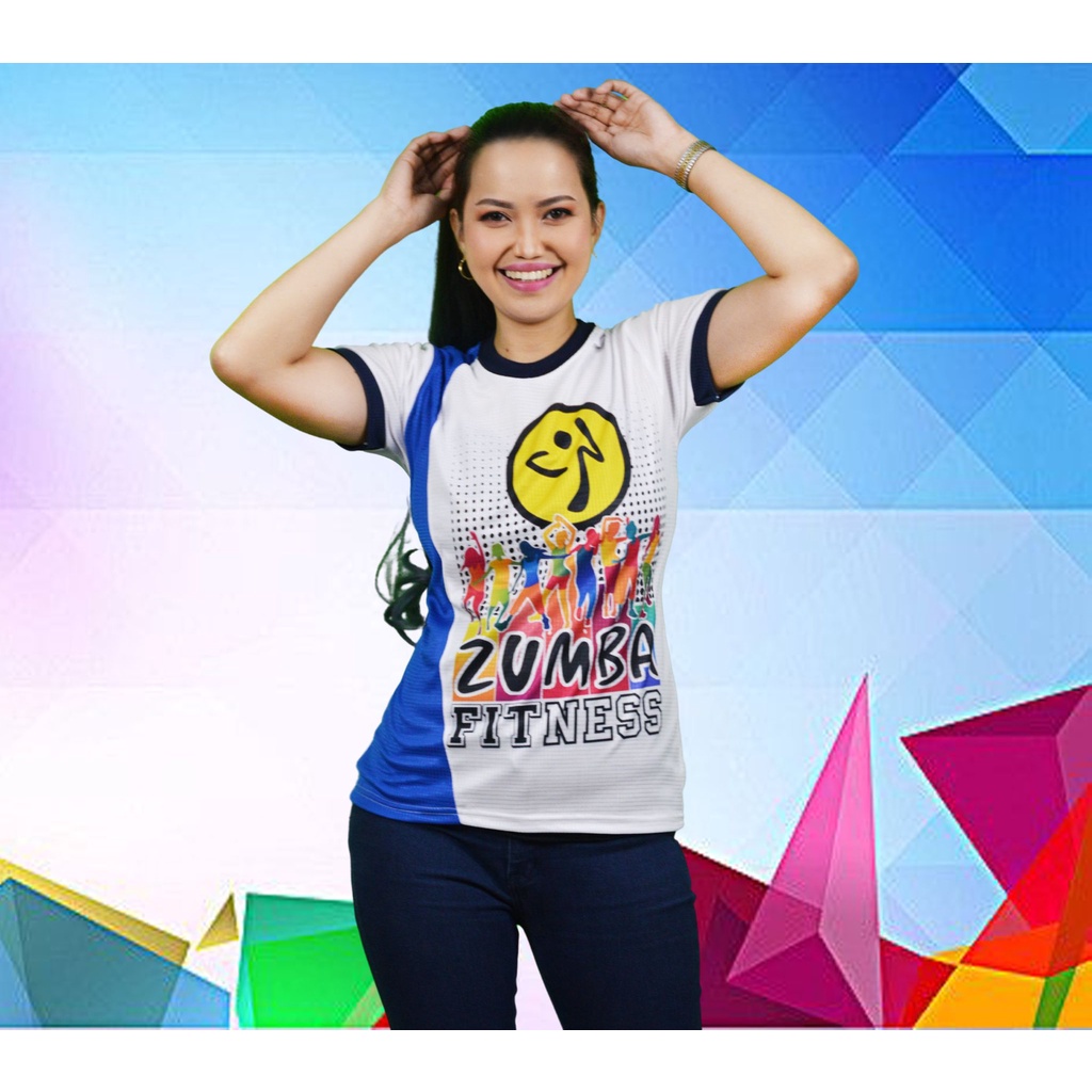 ZUMBA FITNESS Sublimation Jersey Shirts 2-Tone Collection Full ...
