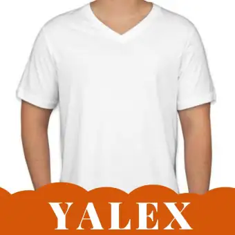 basic white v neck tee