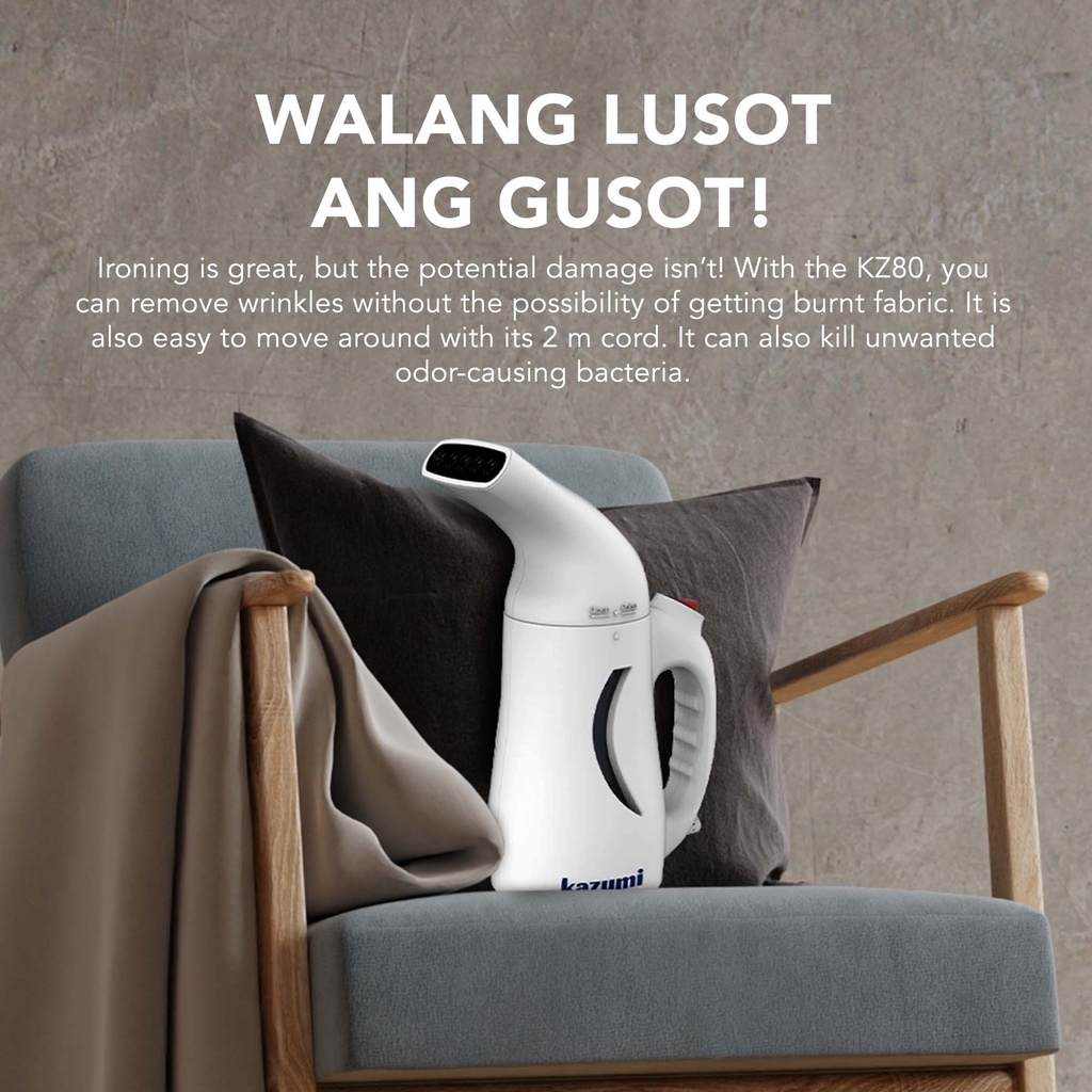 KIMSTORE Kazumi KZ80 Handheld Garment Steamer Travel Ironing Portable