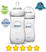 Philips Avent Natural 11oz, 2 pack, Clear