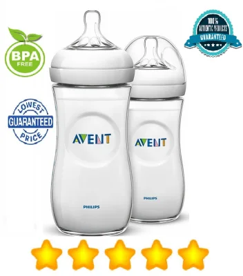 Philips Avent Natural 11oz, 2 pack, Clear