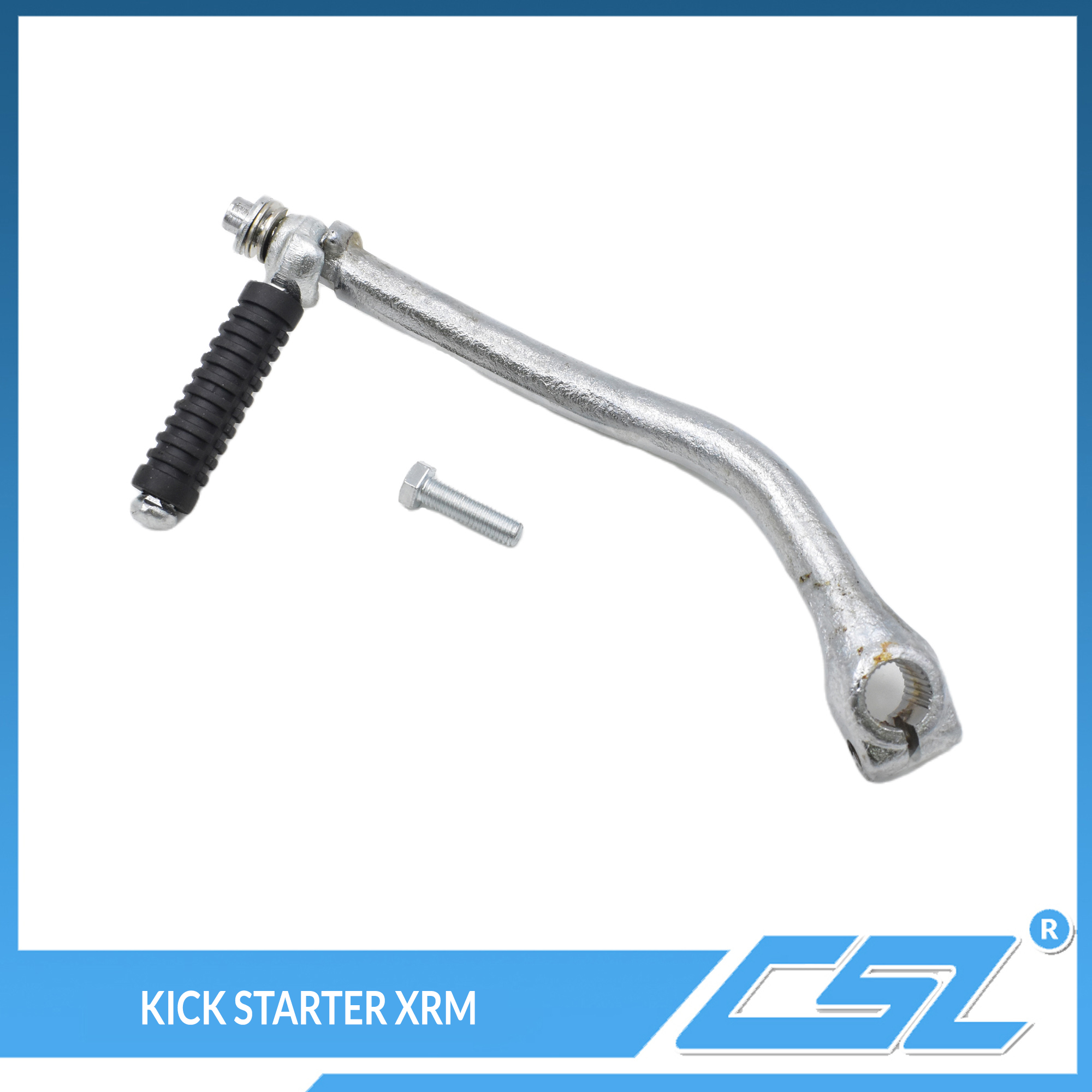 Kickstarter Starr In Silber – Für Honda & Kymco Roller Mit 139QMB Motor, Aluminium-Optik