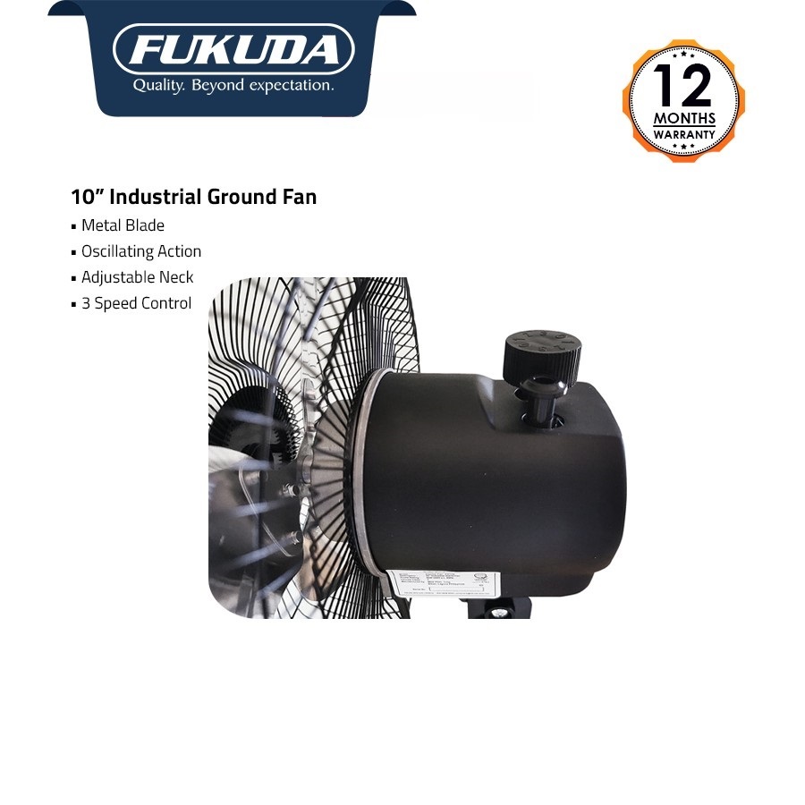 Fukuda FG108 10 Industrial Ground Fan Electric Fan