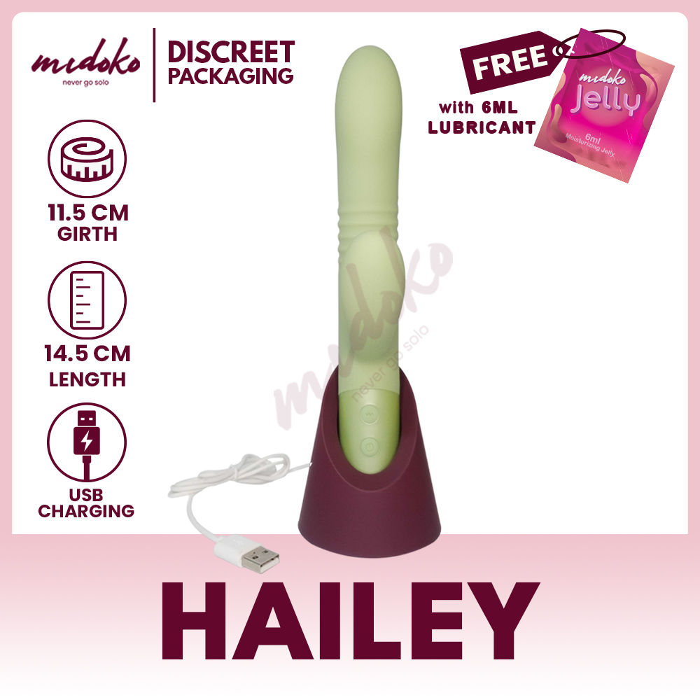 Midoko Winyi Hailey Elegant Double Penetration 180degrees Bendable  Rechargeable Dildo Sex Toy Elegant Green And Black Vibrator Single Item  Midoko Adult Toy - Lazada | Lazada PH