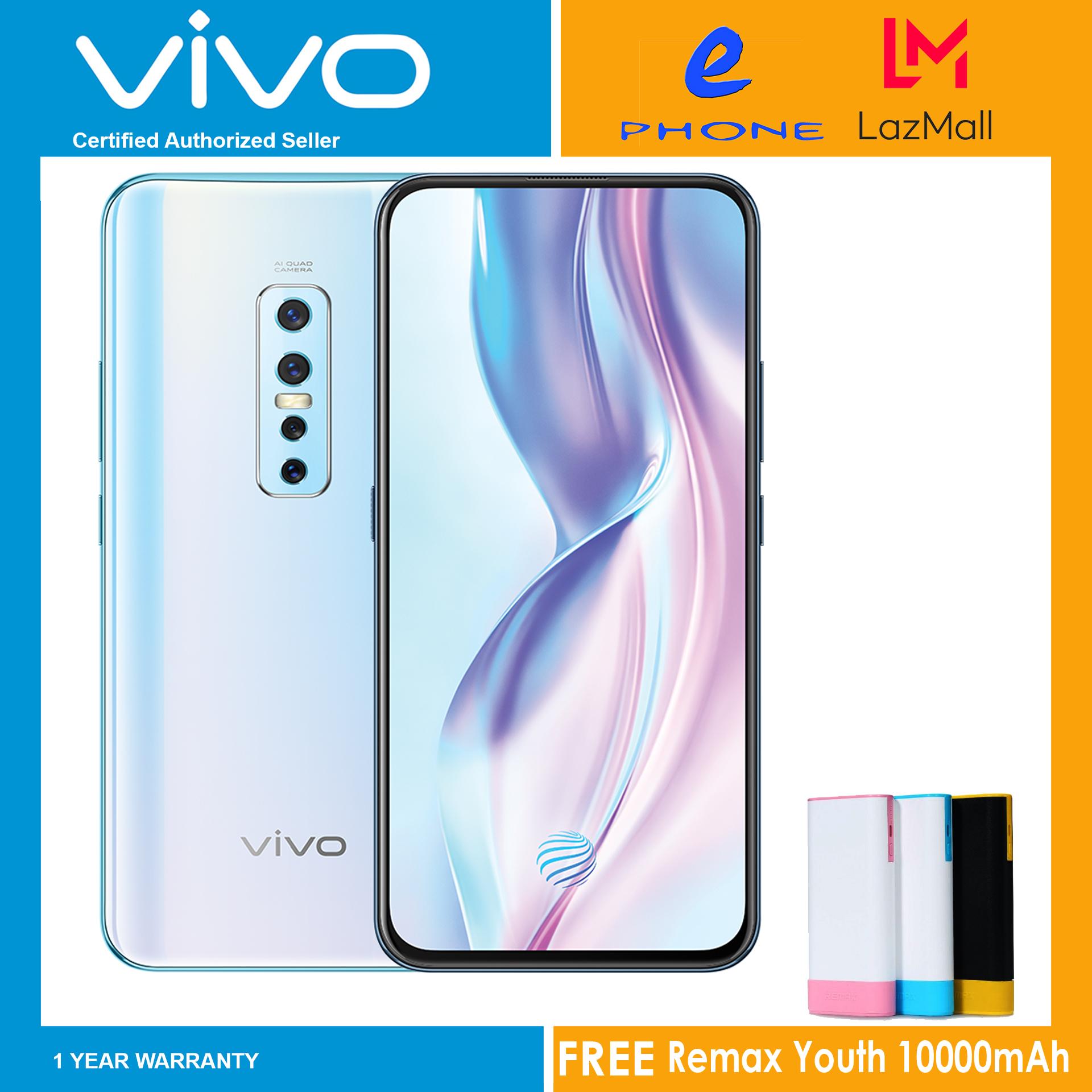 Vivo V17 Pro Internal 128GB+8GB With FREE Remax Youth RPL-19 10000mAh DC5V 2.1A Power Bank	