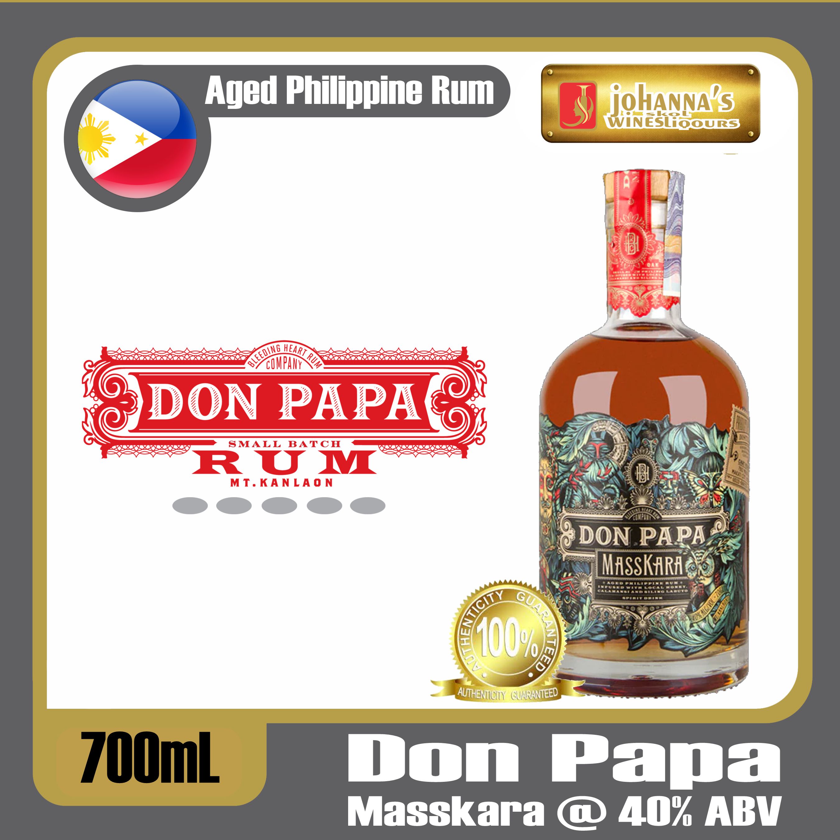 The Booze Shop on Instagram: Don Papa Masskara 700ml Aged Philippine Rum  is available at The Booze Shop for only ₱1,200.00! Get yours now:   #donpaparum  #DonPapaMasskara #theboozeshop Inspired by the