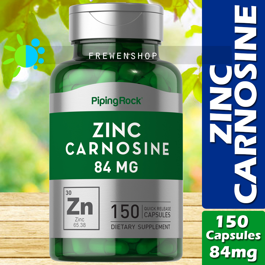 ZINC CARNOSINE 84mg x 150 Capsules with L Carnosine 62.35mg Supplement