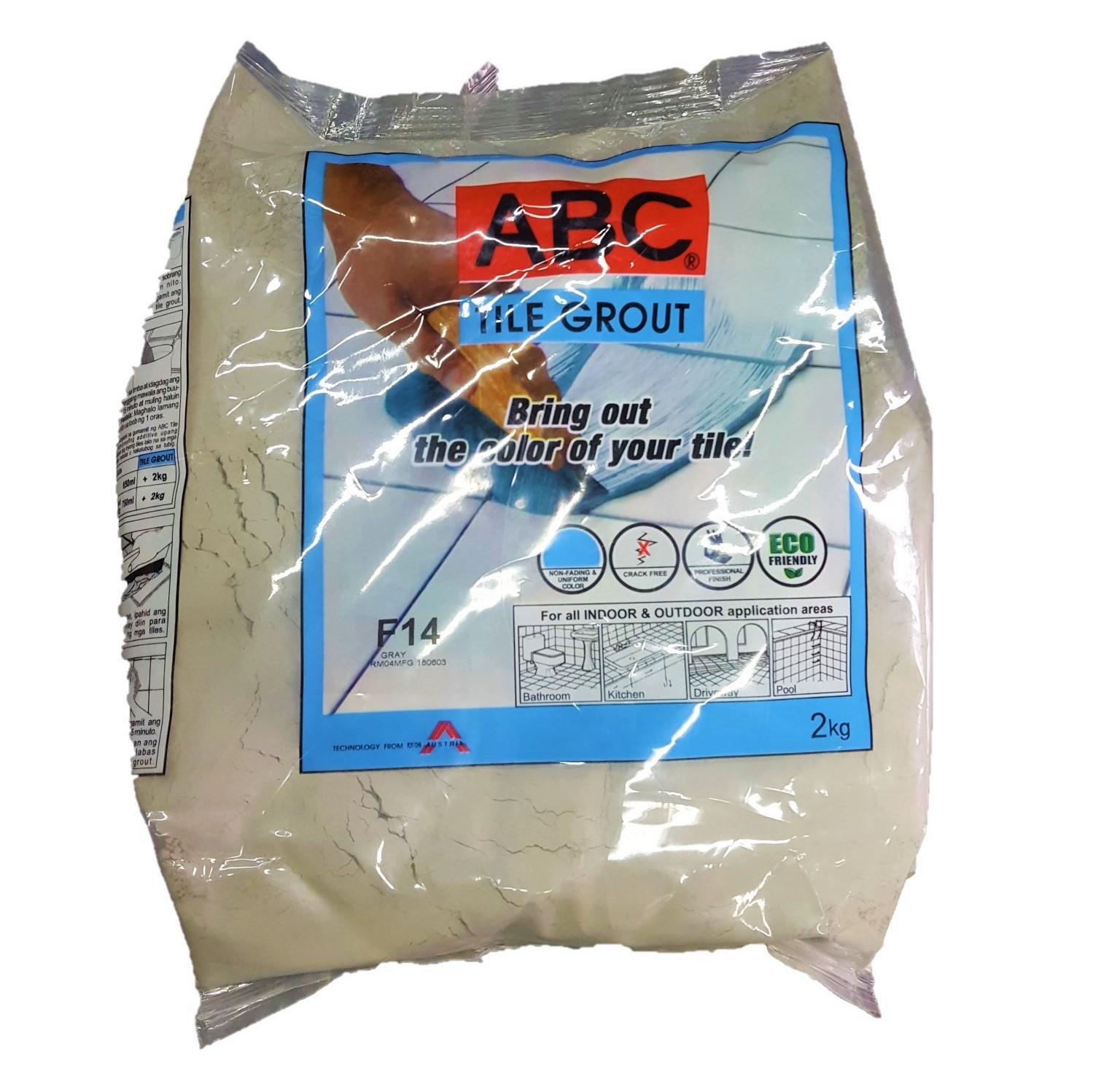 ABC Tile Grout 2kg White, Black, Grey, Cream Lazada PH