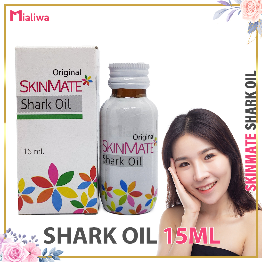Skinmate Shark Oil 15ml & 7.5ml, Exfoliating Whitening Skin Care Kit