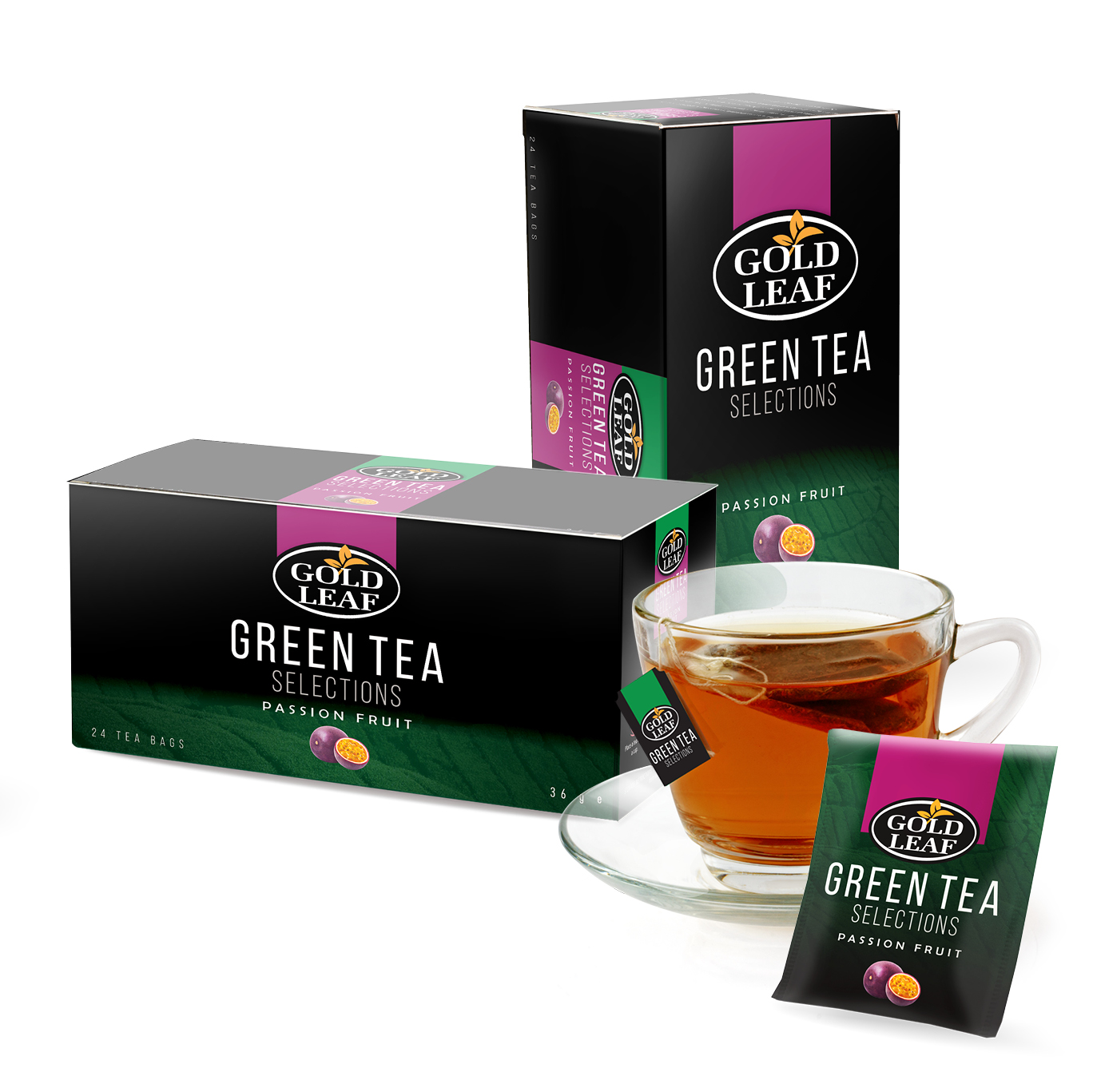 Gold Leaf Green Tea Selections Passion Fruit 24s Lazada PH