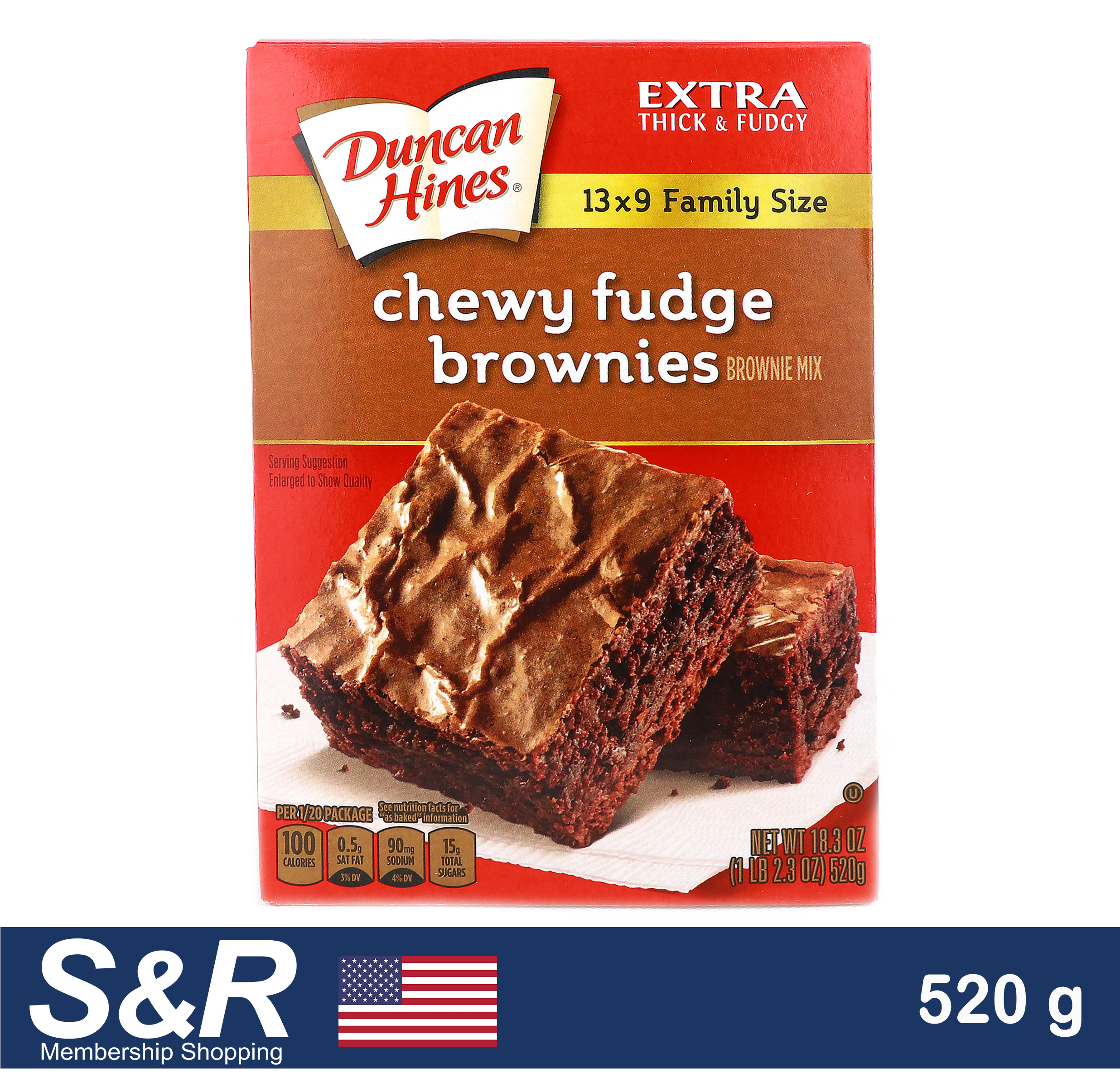 Duncan Hines Chewy Fudge Brownie Mix 520 g Lazada PH