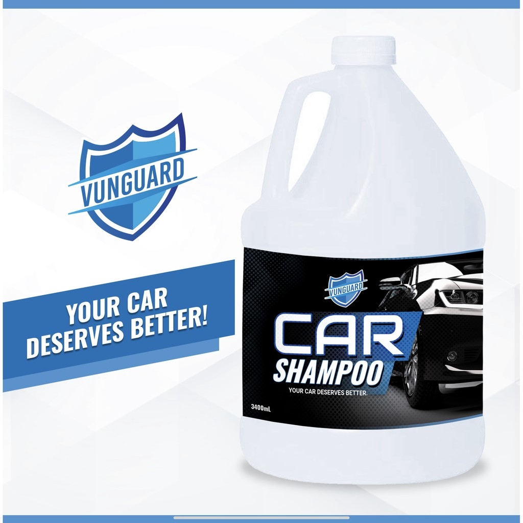 Mini auto parts VUNGUARD CAR SHAMPOO WITH WAX AND FOAM BOOSTER 1 GALLON