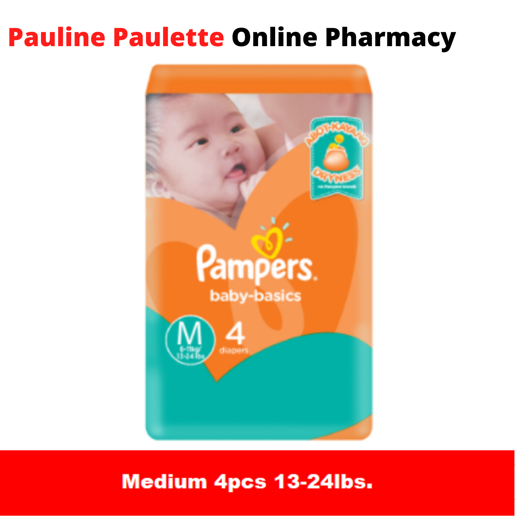 Pampers Baby Diaper Medium 4S Lazada PH