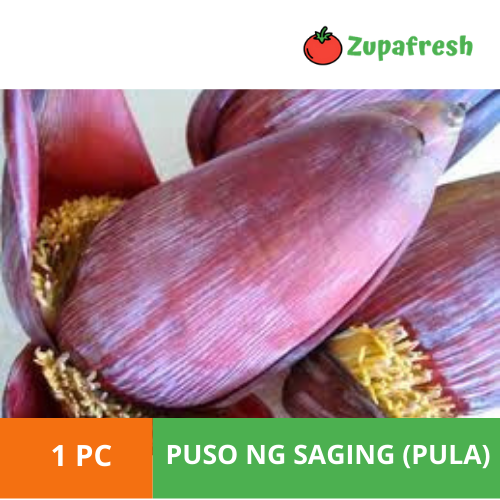 PUSO NG SAGING PULA PANG KARE KARE / BANANA HEART RED (1 PC) Zupafresh