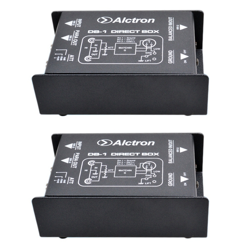 Alctron DI 100 Boîte De Direct Active 1 Canal - DI Box Bleue Compacte