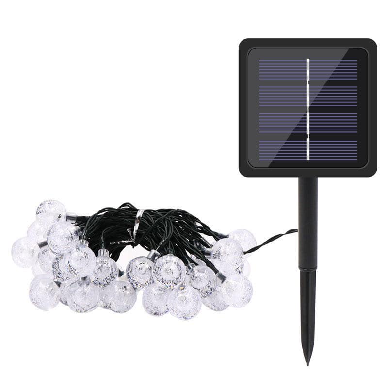 Christmas Solar Lights Outdoor 6 5m Balls 30 Led Star Light Christmas Lights 6 5 Meters Led Bright Outdoor Decoration Waterproof Fairy Garden Lighting For Party Holiday Christmas Lights For Outdoor