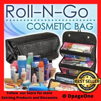 roll up travel cosmetic bag