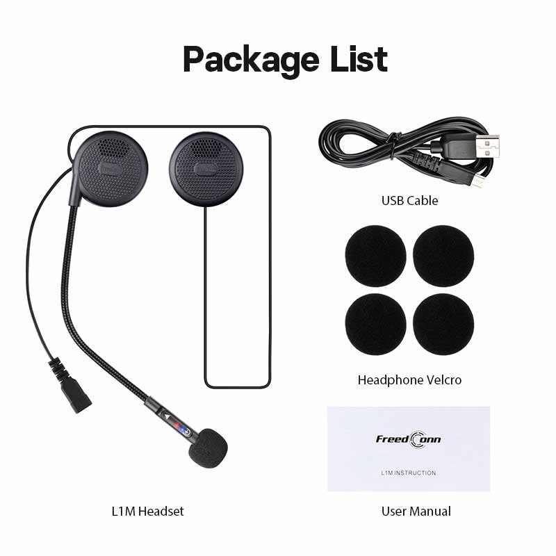 Freedconn Bluetooth Motorcycle Helmet Headset Music Share