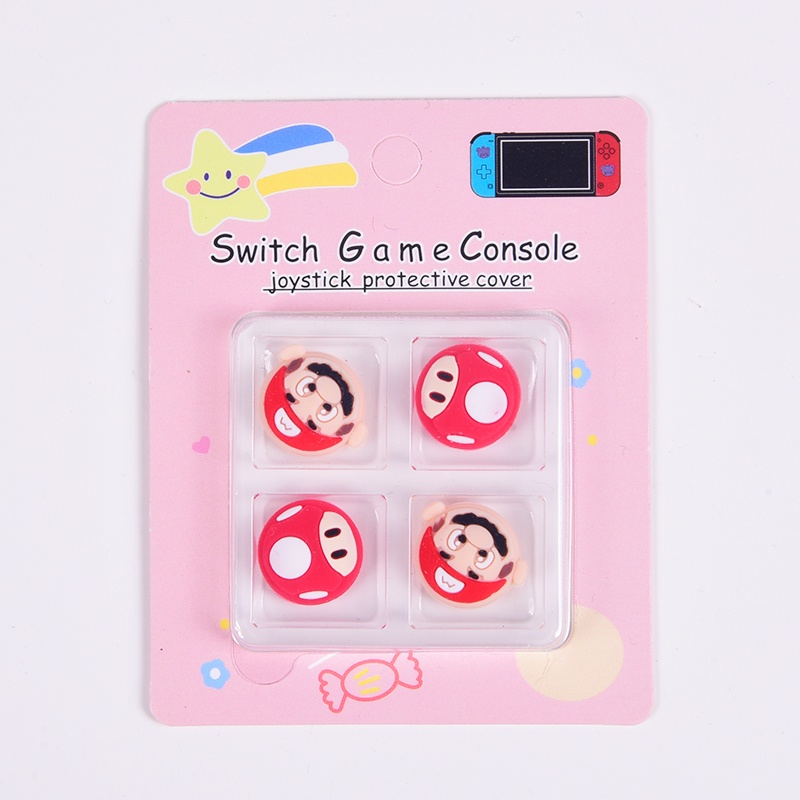 4PCS Nintendo Switch Grip Cap Cute Cartoon Button Cap for Nintendo