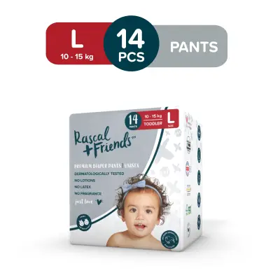 RASCAL + FRIENDS Pants Convenience Pack LARGE (10-15 kgs) - 14 pcs x 1 (14 pcs) - Diaper Pants