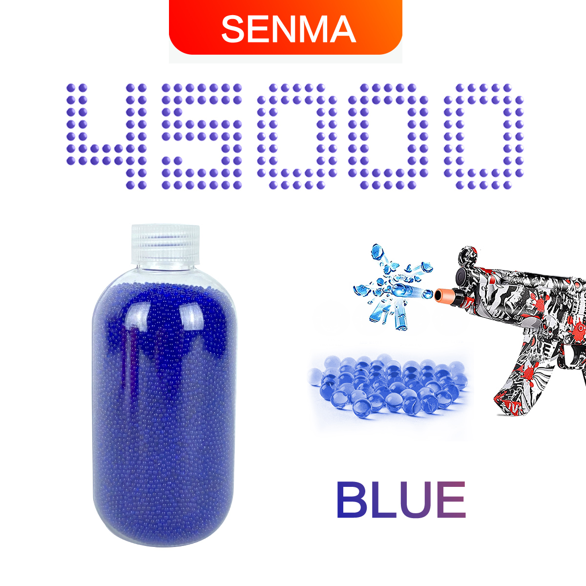 Cod 45000 Pcs 7 8mm Gel Blaster Bullet Multiple Colors Bottled