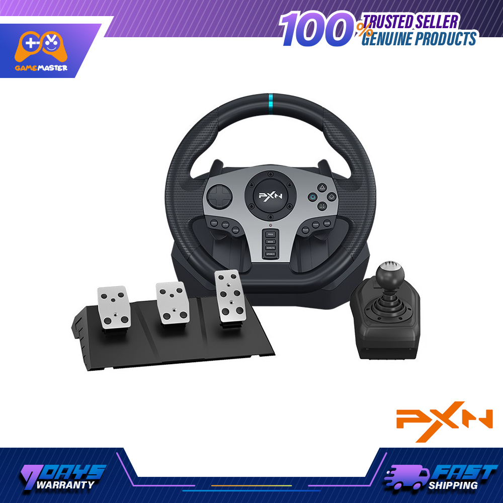 PXN V9 Universal USB Car Simulation 270/900 degree Racing Steering Wheel  with 3-pedal Pedals And Shifter Bundle for PS3, PS4, Xbox One, Xbox Series  X, Xbox Series S Nintendo Switch pxn