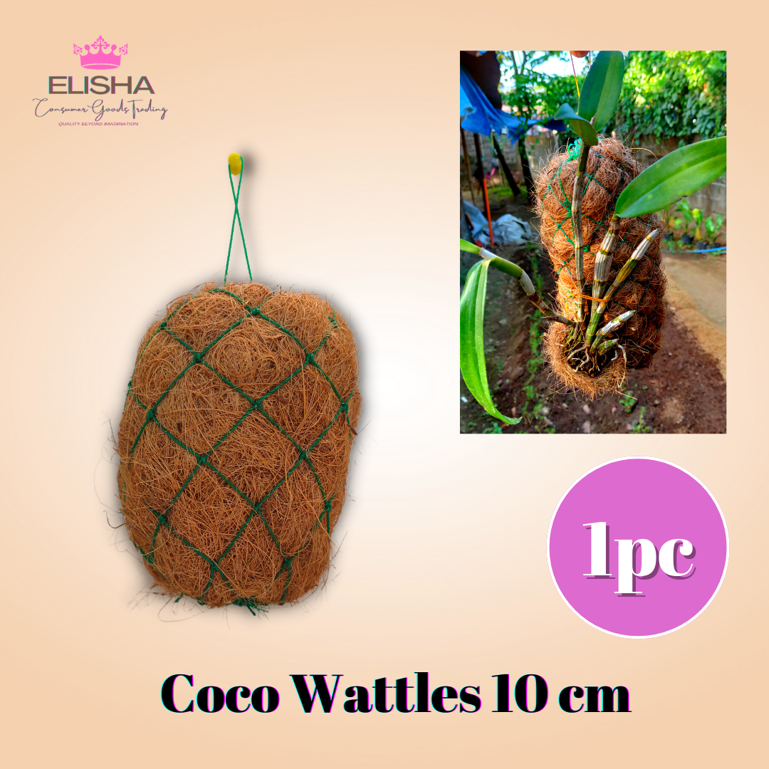 ELISHA l 10 Cm Coco Fiber Wattles Supports Healthy Growth of Orchids