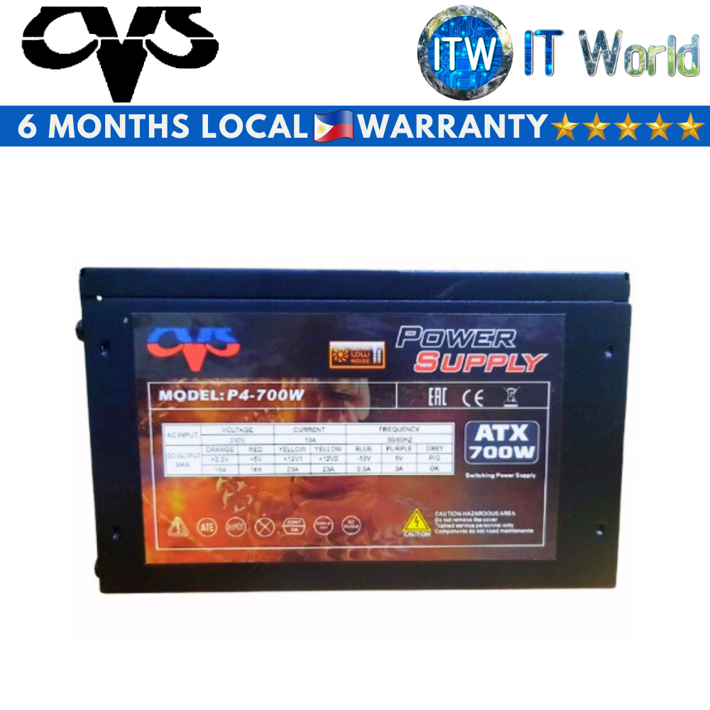 Itw CVS P4 700W ATX Power Supply Unit w/ Jumbo 120mm Fan without Box