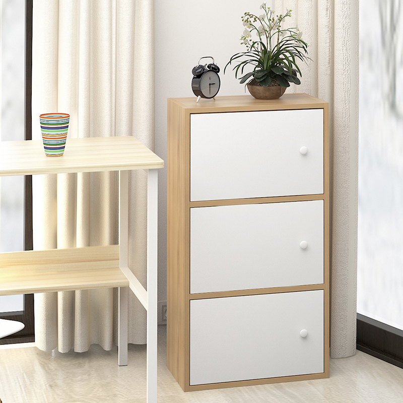 Bookcase bookshelf simple lockers with doors simple modern storage