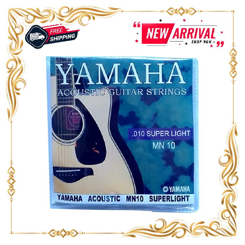 Original Yamaha Acoustic Guitar Strings MN10 .010 SUPER LIGHT ( SET