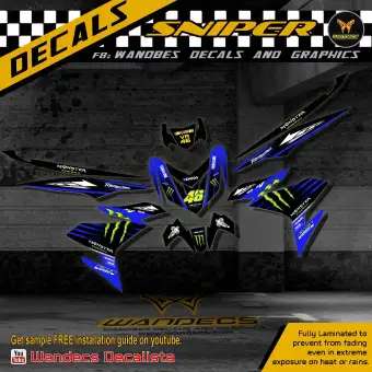 Sniper 150 Mx King Decals Monster Blue Lazada Ph