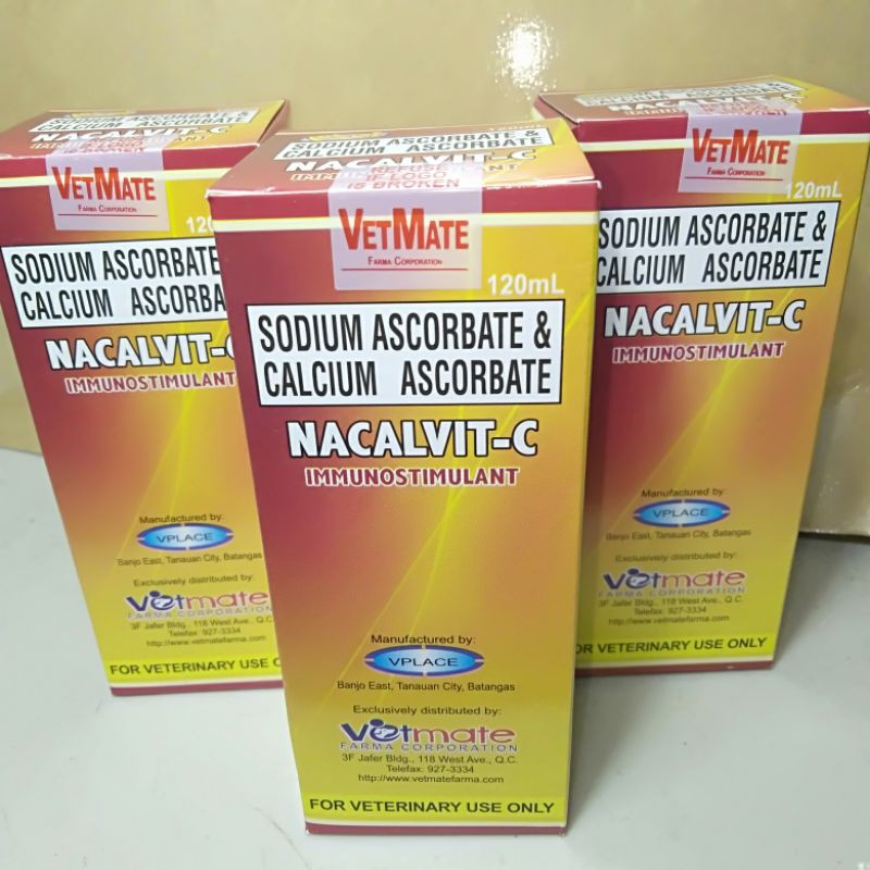 Papi NacalvitC Sodium Ascorbate & Calcium Ascorbate for Pets 120ml