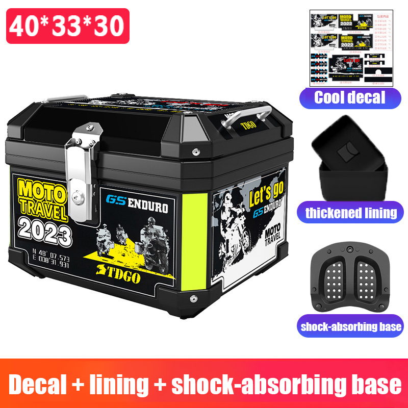 🛵can hold 4 helmets🛵Top box for Motorcycle tail box 50L Motorcycle top