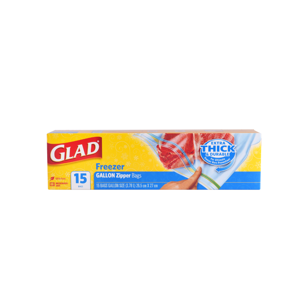 Glad® Freezer Bag 15 ct Gallon - Glad Philippines