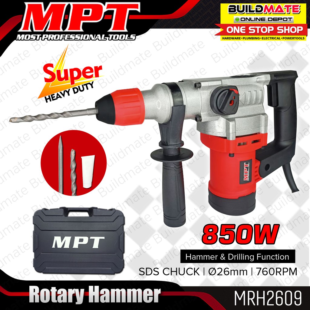 MPT 3 in 1 Rotary Hammer Chipping Gun Drill 800W 850W SOLD PER PIECE