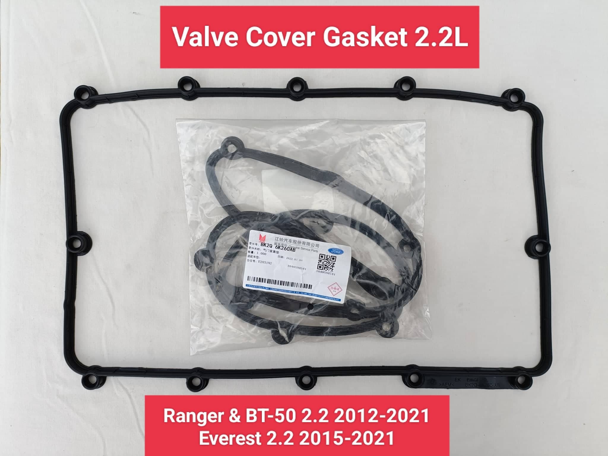 Valve Cover Gasket Ford Ranger 2.2 20122021, BT50 2.2 20122020 and