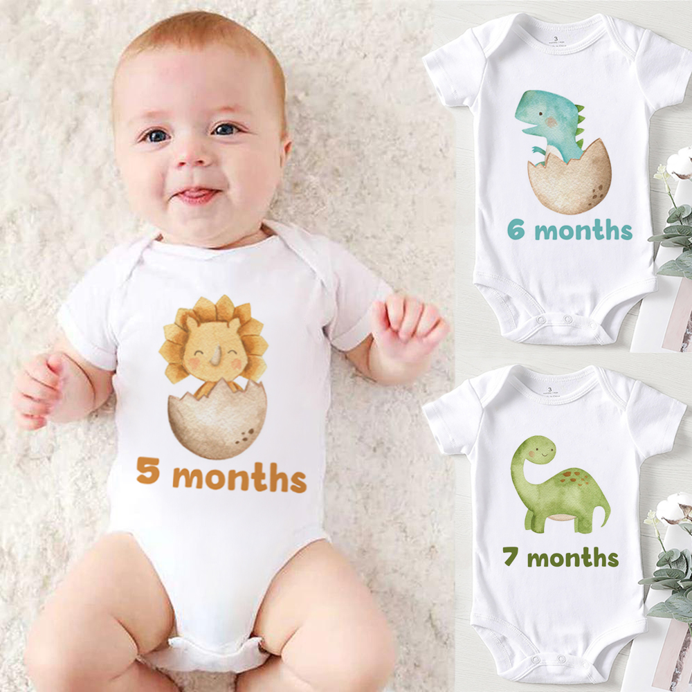Newborn Monthly Baby Onesies Baby Monthly Milestone Onesies