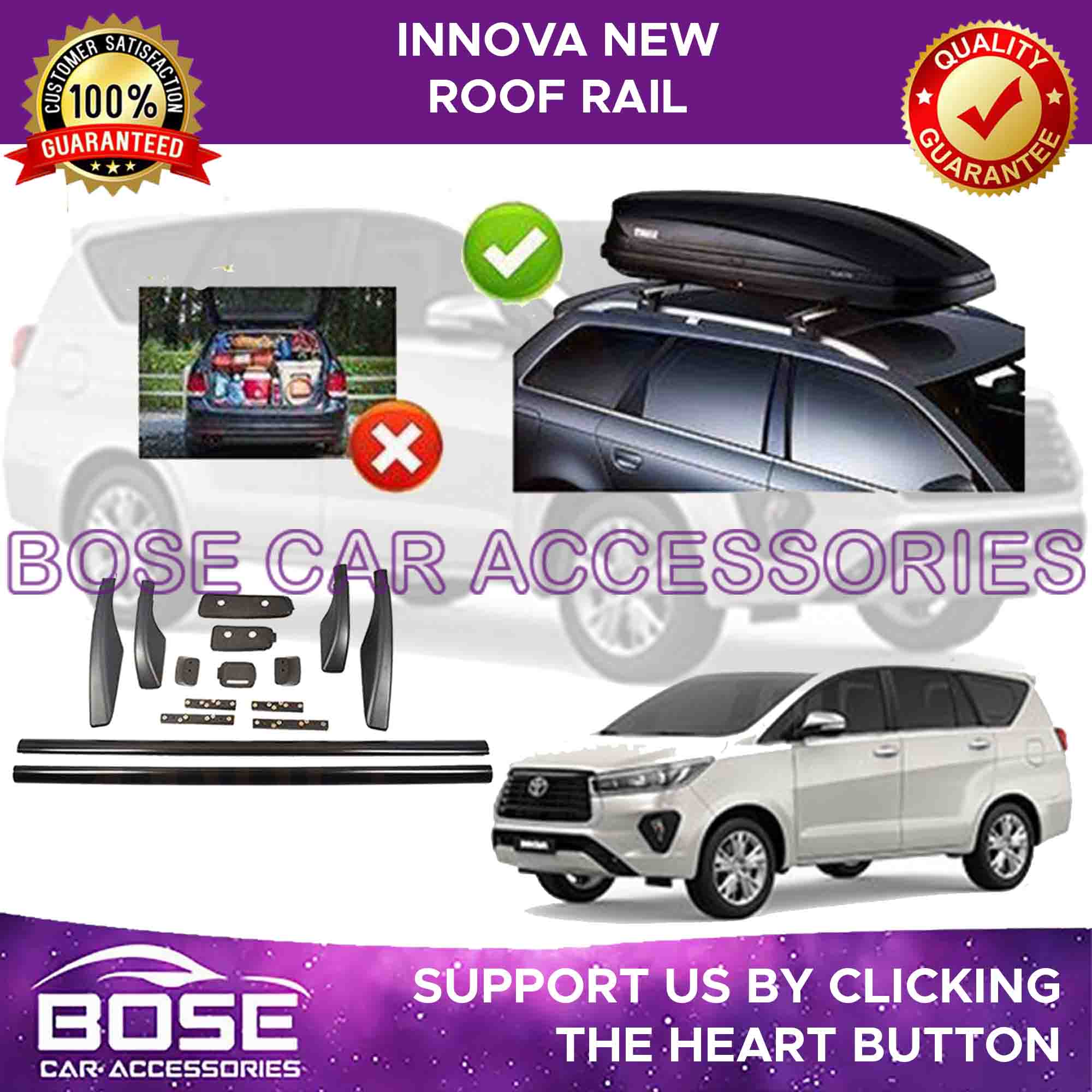 Roof Rail for Toyota Innova V G J E 2005 2006 2007 2008 2009 2010