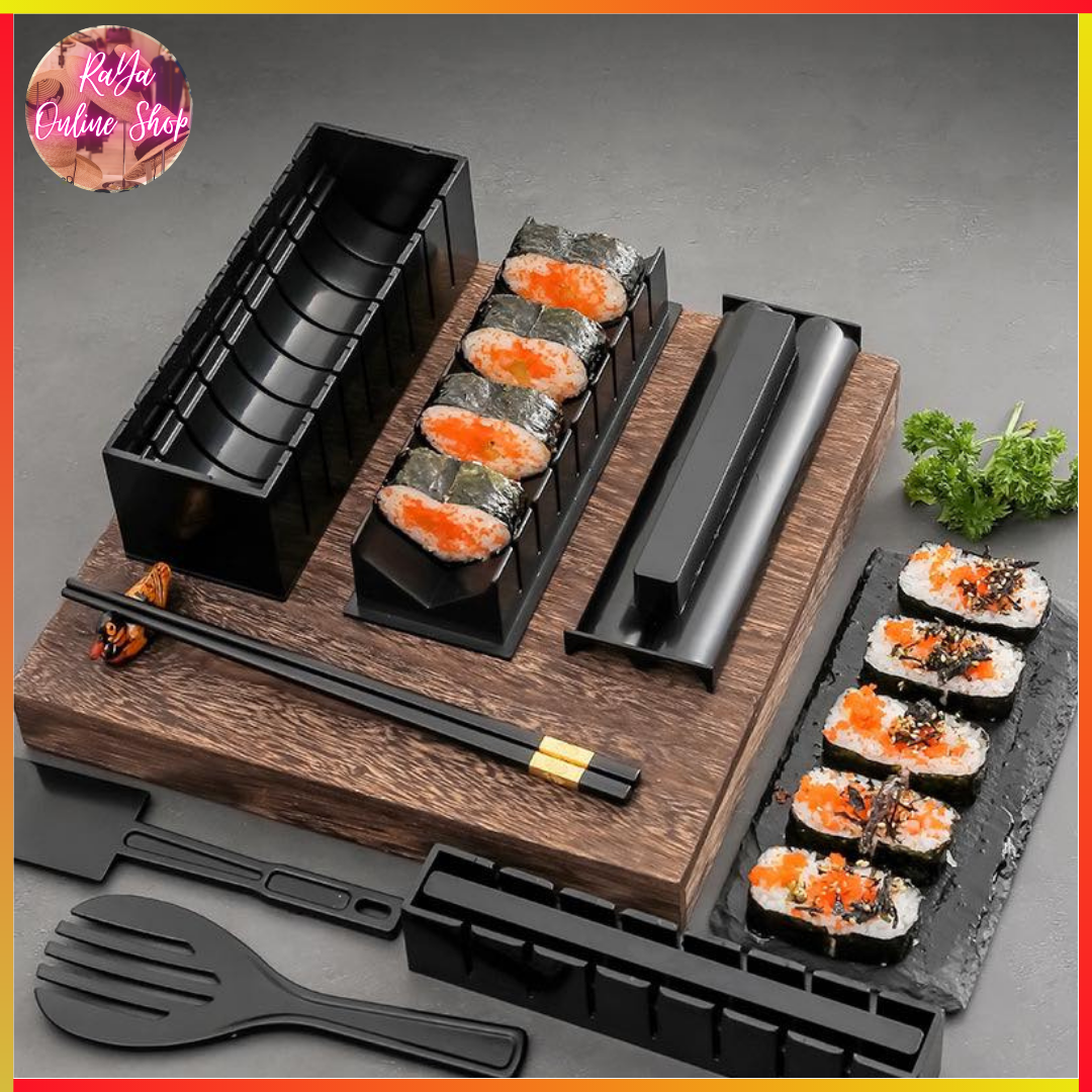 11pcs Quick Sushi Maker Rice Roll Mold Kitchen DIY Chef Set Moul Mould  Roller