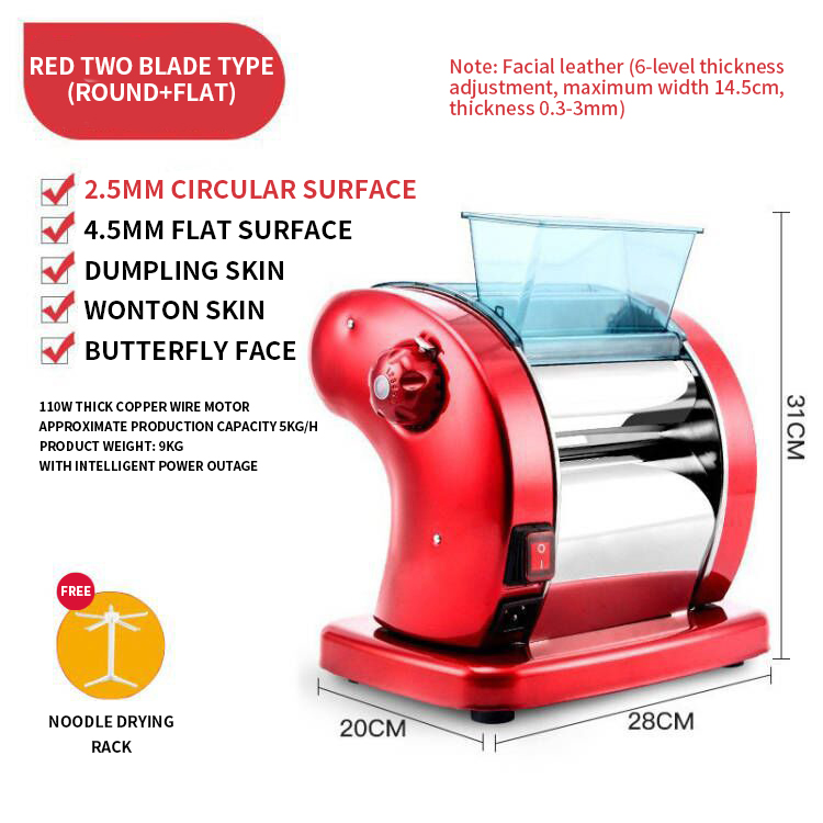 Heavy duty automatic noodle machine, commercial stainless steel rust proof spaghetti machine