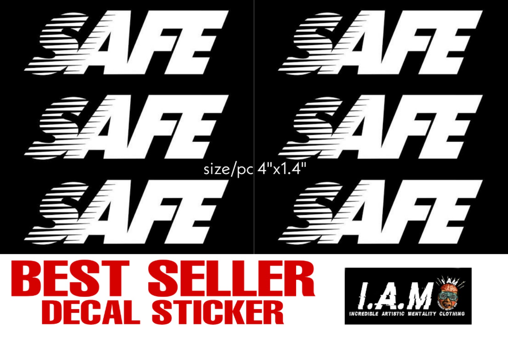 IAM Clothing Sticker Pack bundle decals free cut REFLECTORIZED STAY